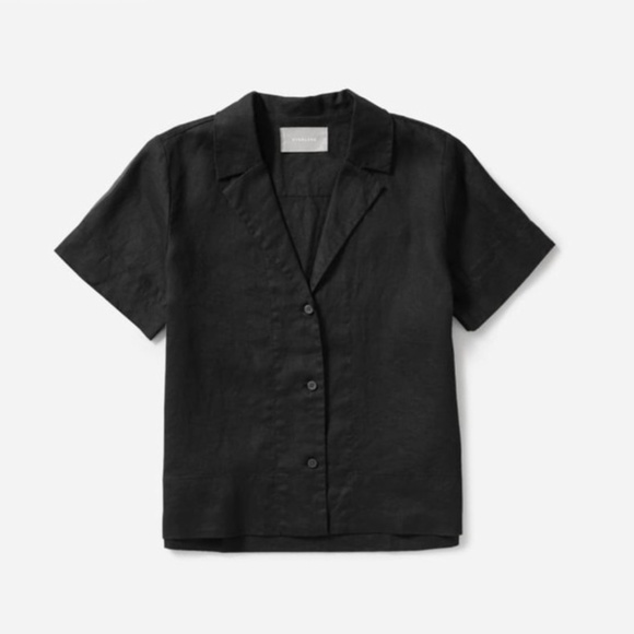 Everlane Tops - Everlane - The Linen Short-Sleeve Notch Shirt